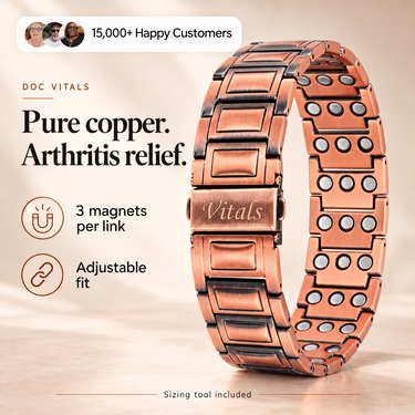 Men's Copper Bracelet - 3 Magnets per link